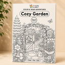 Color & Read Adventures: Cozy Garden