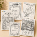 Color & Read Adventures: Cozy Garden