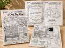 Color & Read Adventures: Cozy Toy Shop