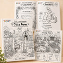 Color & Read Adventures: Cozy Farm