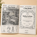 Color & Read Adventures: Cozy Garden