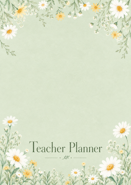 Teacher Planner - Sage Green