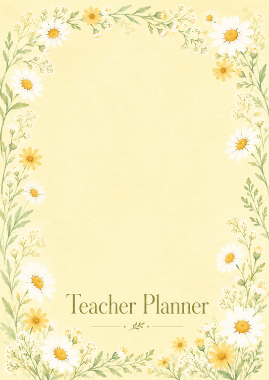 Teacher Planner - Butter Yellow