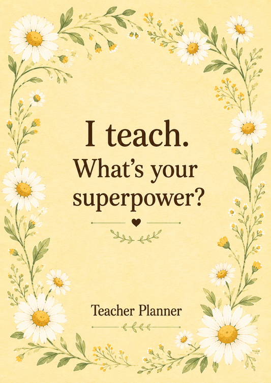 Teacher Planner - "Superpower" Edition
